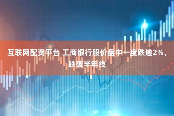 互联网配资平台 工商银行股价盘中一度跌逾2%，跌破半年线